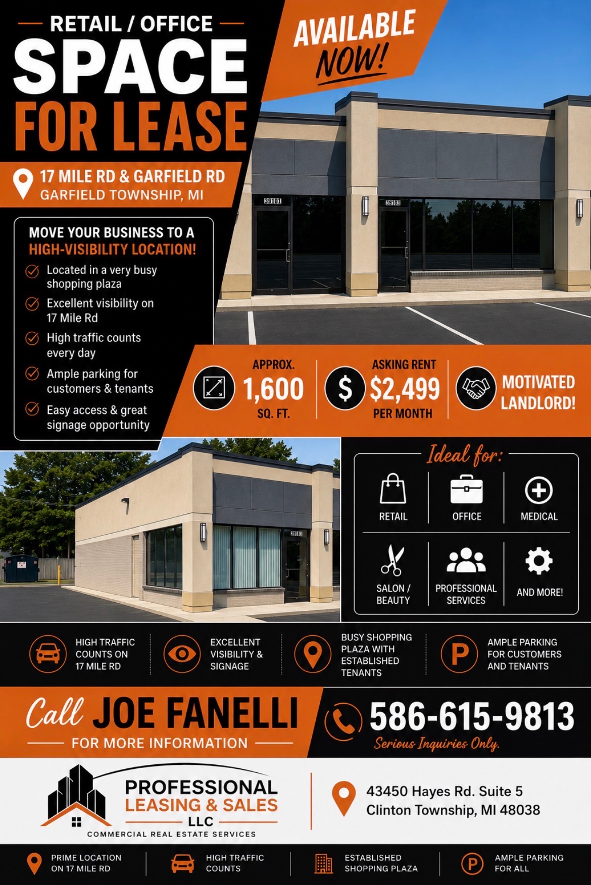 Retail / Office Space For Lease